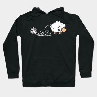 Knitting Crocheting Sheep Knitter Yarn Needle Hoodie